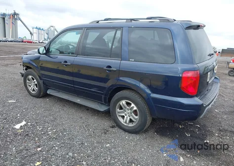 2004 Honda Pilot Ex-L from USA, damaged, VIN 2HKYF18654H536614